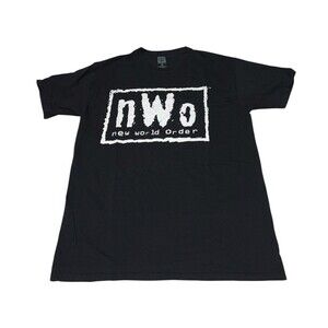 NWO WWE Graphic Tee Black T-shirt New World Order Men's Size Small Black Crew